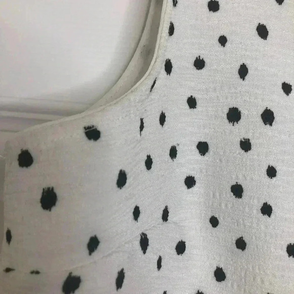 Renee C. Tank  Top Polka Dots White & Black Size Small - Picture 3 of 16